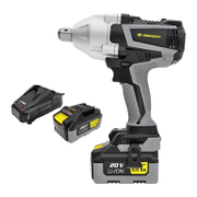 Акумулаторен гайковерт Rodcraft с безчетков двигател  с 2 батерии и зарядно, 20 V, 4 Ah, 1100 Nm, квадрат, 3/4, RC9087K4 - product - 004 RDC2894