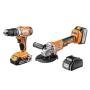 Комплект акумулаторни инструменти Baukraft  с 2 батерии и зарядно, 18 V, 2/4 Ah, BK-AGCDL1 - product - 004 RID 112