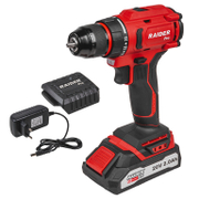 Акумулаторен винтоверт Raider с безчетков двигател  с 1 батерия и зарядно, 20 V, 2 Ah, 44 Nm, 1-10 мм, RDP-PBCD20 - product - 004 RID3100