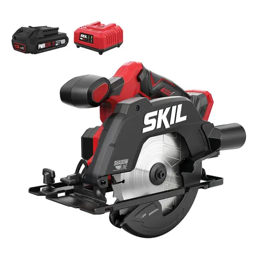 Акумулаторен ръчен циркуляр Skil  с 1 батерия и зарядно, 18 V, 2.5 Ah, ф 165 мм, 5500 об./мин, 3551 CA