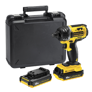 Гайковерт Stanley акумулаторен ударен 18 V, 2 Ah, 180 Nm, 1/4", FMC645D2