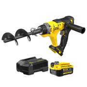 Шнеков свредел Stanley за земя акумулаторен с 1 батерия и зарядно, 18 V, 4 Ah, ф 76 мм, 155 мм, SFMCGA75M1 - product - 004 STY3131