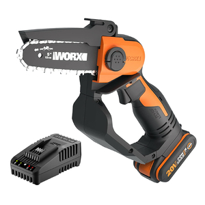 Кастрачка Worx за клони акумулаторна с батерия и зарядно, 20 V, 2 Ah, 12 см, WG324E