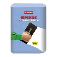 Гипсово лепило Boro за шпакловка и лепене  15 кг, бяло, Gipskol
