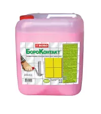 Грунд контактен без песъчинки Boro за бои, замазки и мазилки  5 кг, розов, BoroContact