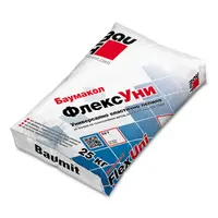Лепило Baumit циментово за плочки гъвкаво 25 кг, сиво, Baumacol FlexUni