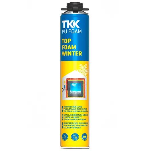 Полиуретанова пяна TKK пистолетна зимна  750 мл, Top Foam Winter