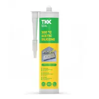 Силикон лепило TKK уплътнително термо- и маслоустойчиво  300 мл, червено, 300 °C Acetic Silicone