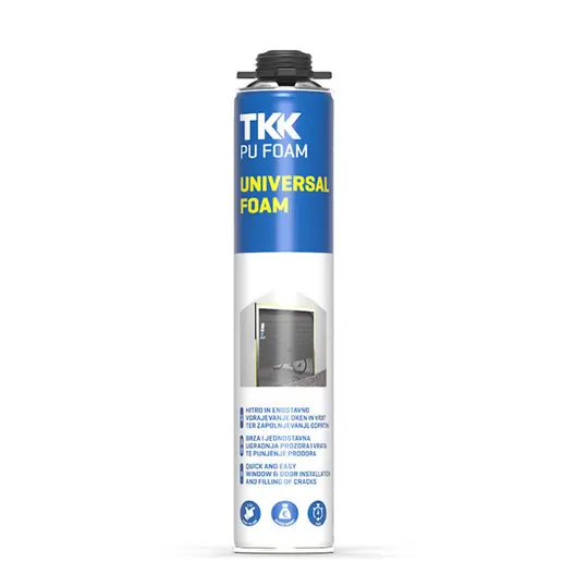 Полиуретанова пяна TKK пистолетна монтажна  600 мл, Universal Foam
