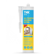 Санитарен силикон TKK уплътнител  300 мл, прозрачен, All Purpose Silicone Extra - product - 006 BSK3372