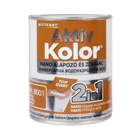 Акрилна боя Kittfort 2 в 1 на водна основа  0.75 л, карамел, RAL 8001, Aktiv Kolor