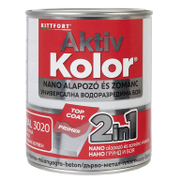 Акрилна боя Kittfort 2 в 1 на водна основа  0.75 л, трафик червена, RAL 3020, Aktiv Kolor - product - 006 CLL4168