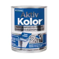 Акрилна боя Kittfort 2 в 1 на водна основа  0.75 л, синя, RAL 5010, Aktiv Kolor