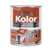 Акрилна боя Kittfort 2 в 1 на водна основа  0.75 л, червена, RAL 3016, Aktiv Kolor - product - 006 CLL 081