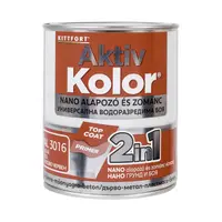 Акрилна боя Kittfort 2 в 1 на водна основа  0.75 л, червена, RAL 3016, Aktiv Kolor