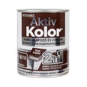 Акрилна боя Kittfort 2 в 1 на водна основа  0.75 л, кафяв махагон, RAL 8016, Aktiv Kolor - product - 006 CLL 370