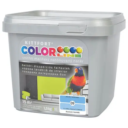Латексова боя Kittfort цветна  1.5 кг, светлосиня 09, Colorline
