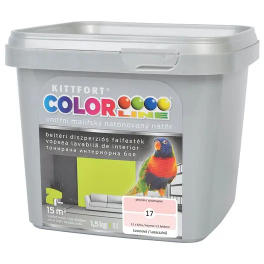 Латексова боя Kittfort цветна  1.5 кг, сьомга 17, Colorline
