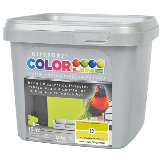 Латексова боя Kittfort цветна  1.5 кг, планинска ливада 19, Colorline