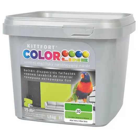 Латексова боя Kittfort цветна  1.5 кг, алое вера 20, Colorline