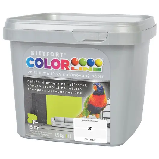 Латексова боя Kittfort паропропусклива  1.5 кг, бяла, Colorline