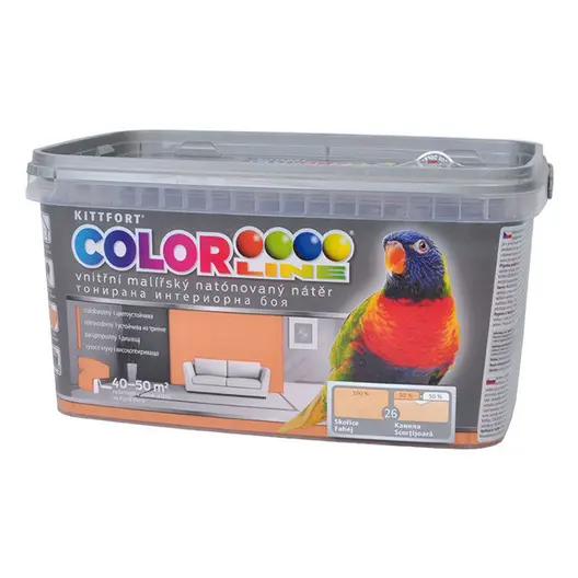 Латексова боя Kittfort цветна  4 кг, канела 26, Colorline