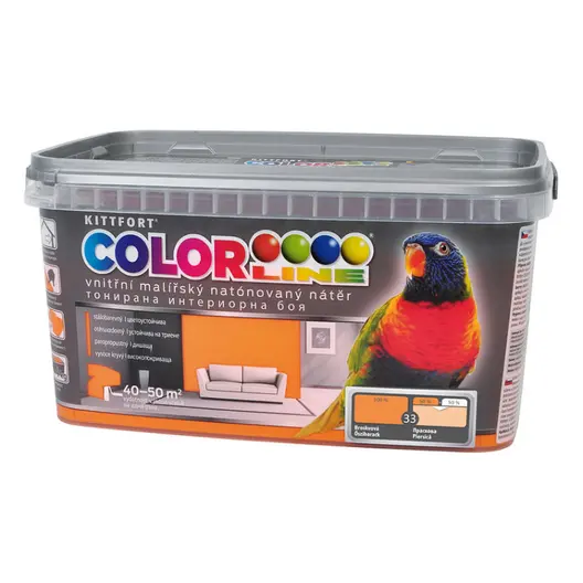 Латексова боя Kittfort цветна  4 кг, праскова 33, Colorline
