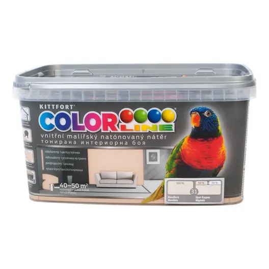 Латексова боя Kittfort цветна  4 кг, бадем 31, Colorline