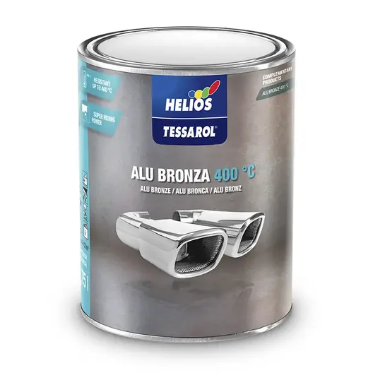 Алкидна боя Helios за дърво и метал  0.75 л, сребърна, Tessarol Alu Bronze