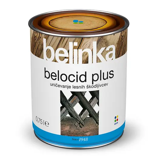 Грунд за дърво Belinka алкиден импрегниращ  0.75 л, безцветен, Belocid Plus