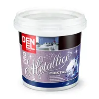Декоративна мазилка Denel акрилатна  5 кг, сребърна, Cristallo Metallico