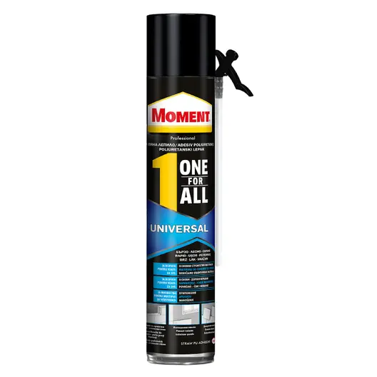 Полиуретанова пяна Henkel ръчна монтажна за изолационни материали 750 мл, Moment One For All