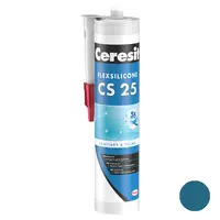 Санитарен силиконов уплътнител Henkel  280 мл, океан, Ceresit CS 25