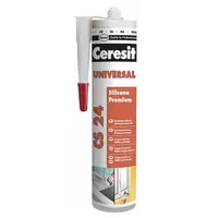 Силикон лепило Henkel уплътнително универсално  280 мл, прозрачно, Ceresit CS 24