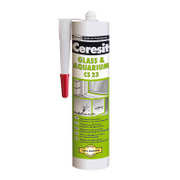 Силикон лепило Henkel уплътнително за стъкла и аквариуми  300 мл, черно, Ceresit CS 23 - product - 006 DNK 346