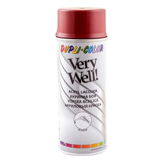 Спрей боя Dupli-Color флакон  0.4 л, керемиденочервена, RAL 3009, Very Well