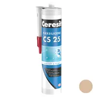 Санитарен силиконов уплътнител Henkel  280 мл, карамел, Ceresit CS 25