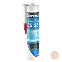 Санитарен силиконов уплътнител Henkel  280 мл, натура, Ceresit CS 25