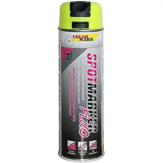 Спрей ColorMark маркировъчен флуоресцентен  0.5 л, жълт, Spotmarker