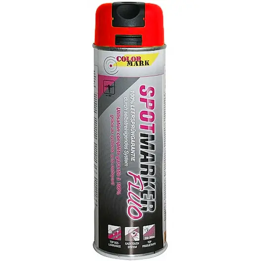 Спрей ColorMark маркировъчен флуоресцентен  0.5 л, червен, Spotmarker