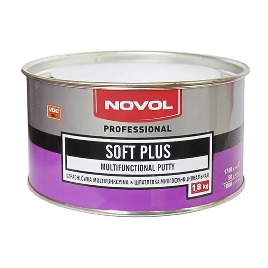 Кит Novol полиестерен за автомобили 1.8 кг, Soft Plus