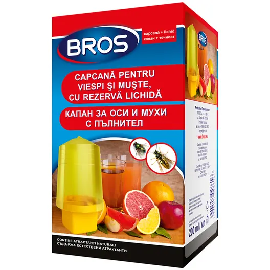 Капан Bros против оси и мухи, с пълнител  0.2 л