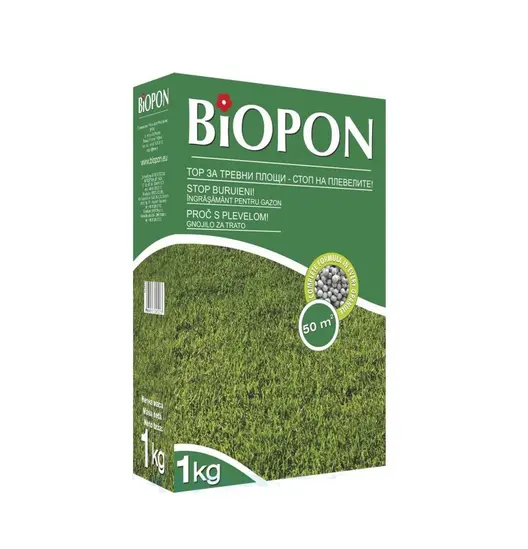 Тор гранулиран Biopon за тревни площи  1 кг