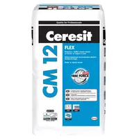 Лепило Henkel циментово за плочки еластично 20 кг, бяло, Ceresit CM 12 Flex