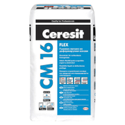 Лепило Henkel циментово за плочки гъвкаво 25 кг, сиво, Ceresit CM 16 Flex - product - 006 IVL1716