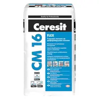 Лепило Henkel циментово за плочки гъвкаво 25 кг, сиво, Ceresit CM 16 Flex