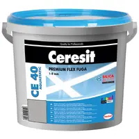 Смес Ceresit фугираща за плочки гъвкава 2 кг, манхатън, CE 40 Aquastatic