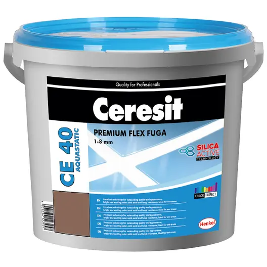 Смес Ceresit фугираща за плочки гъвкава 2 кг, тера, CE 40 Aquastatic