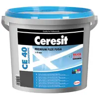 Смес Ceresit фугираща за плочки гъвкава 2 кг, графит, CE 40 Aquastatic