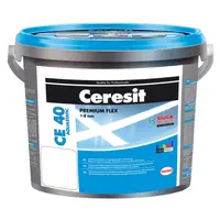 Смес Ceresit фугираща за плочки гъвкава 5 кг, бяла, CE 40 Aquastatic